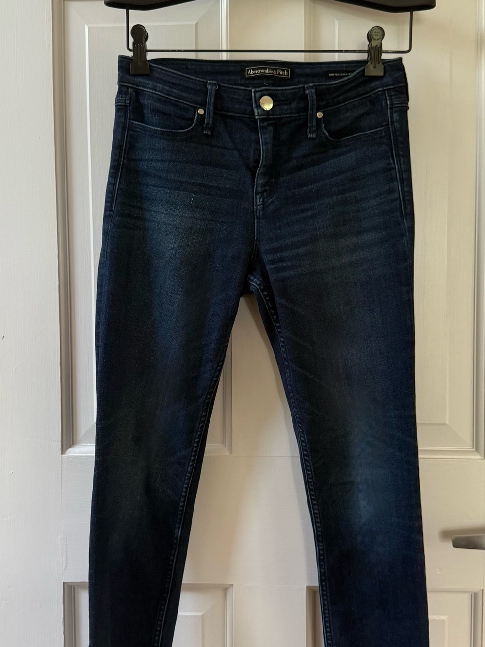 Abercrombie & Fitch Dark Navy Ankle Skinny Jeans